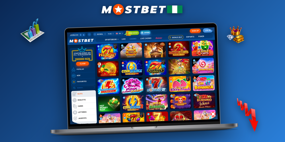 Mostbet download for PC shown in fullscreen dark theme with live matches and account panel